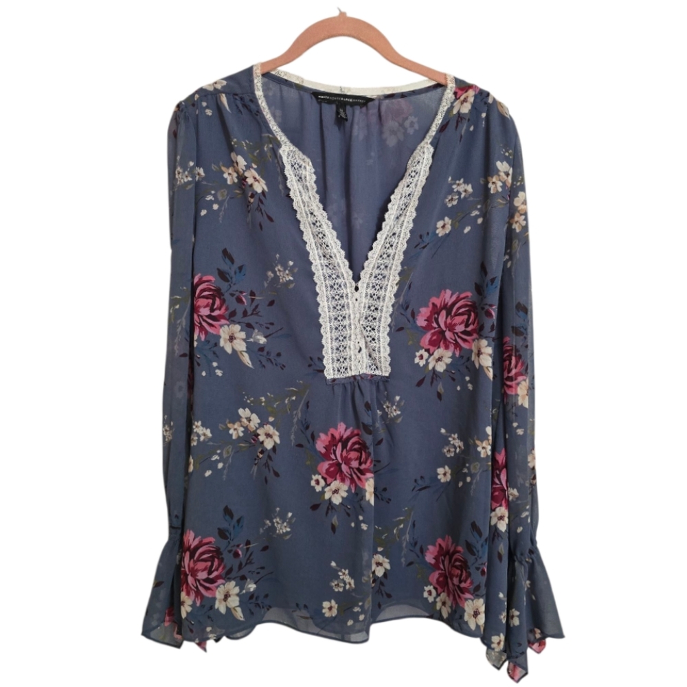 White House Black Market Bohemian Style Blouse